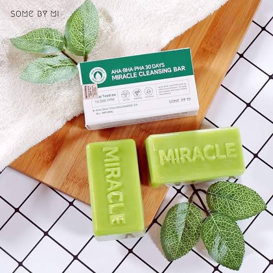 SOME BY MI AHA BHA PHA 30 Days Miracle Cleansing Bar"صابونة ميراكل" image 1