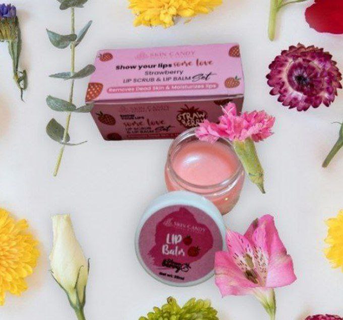 Skin candy lip scrub & lip balm set"مقشر شفايف" image 2