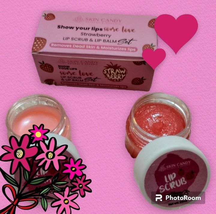 Skin candy lip scrub & lip balm set"مقشر شفايف" image 3