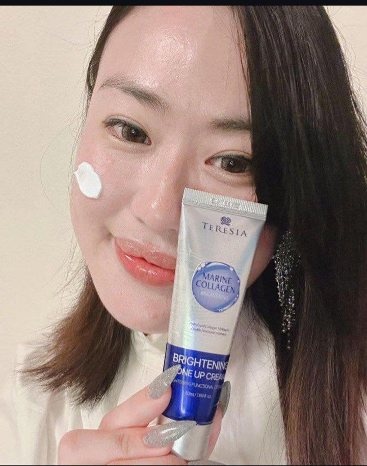 Teresia Marine Collagen Brightening Tone-up" كريم تفتيح غني بالكولاجين البحري" image 4