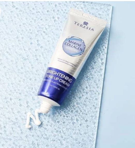 Teresia Marine Collagen Brightening Tone-up" كريم تفتيح غني بالكولاجين البحري" image 3