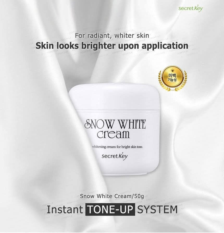 Secret Key Snow White Cream 50 ML"كريم التفتيح snow white " image 2