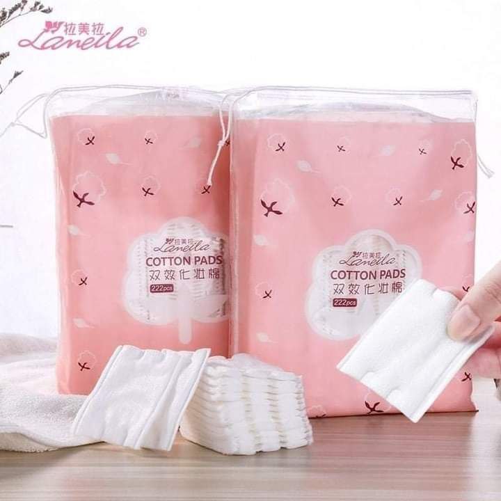 Lamelia cotton pad"مناديل لإزالة الميكب 222 قطعة" image 0