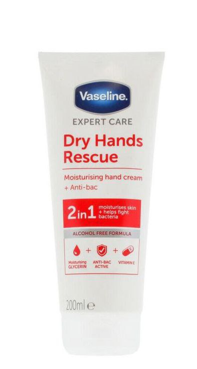 VASELINE DRY HANDS RESCUE"كريم مرطب و مغذي لليد 200 ملي " image 0