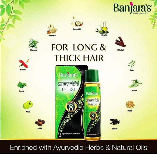 Banjaras Samvridhi Hair Oil 125 ML "زيت بانجارا سمفريدهي 8 سم" image 0