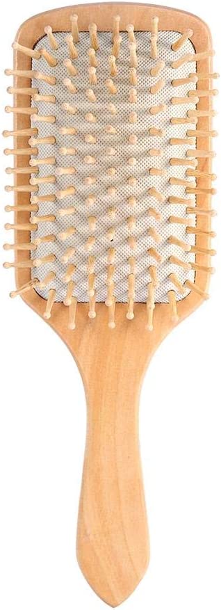 Wooden Hair Brush Round Shape "فرشاة خشب دائرية ومستطيلة" image 0