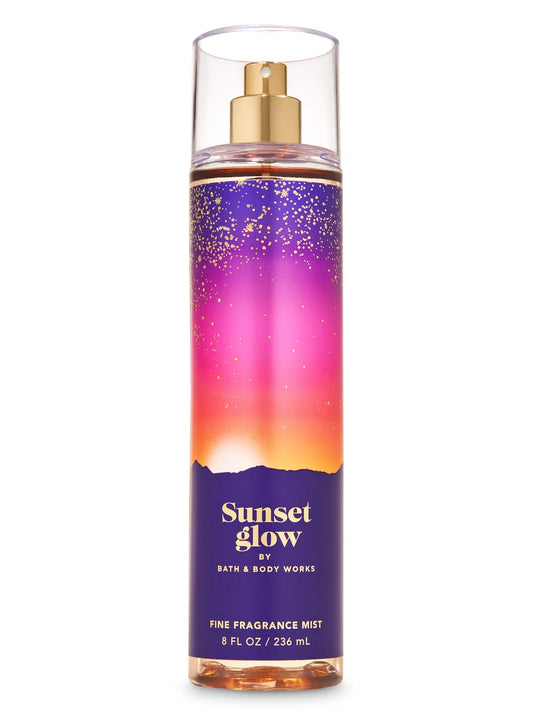 Sunset Glow Bath and Body Works 236 ML "رذاذ معطر سائل صن سيت غلو فاين فراجرنس ميست من باث آند بودي ووركس 236 مل" image 0