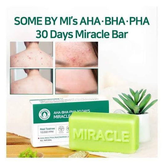 SOME BY MI AHA BHA PHA 30 Days Miracle Cleansing Bar"صابونة ميراكل" image 0